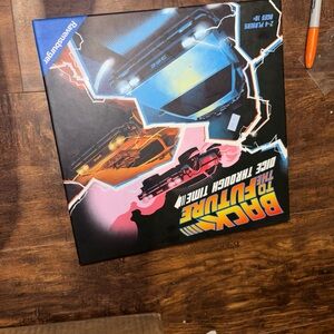 Track Racing Board Game — Blue, Black & Orange Artwork